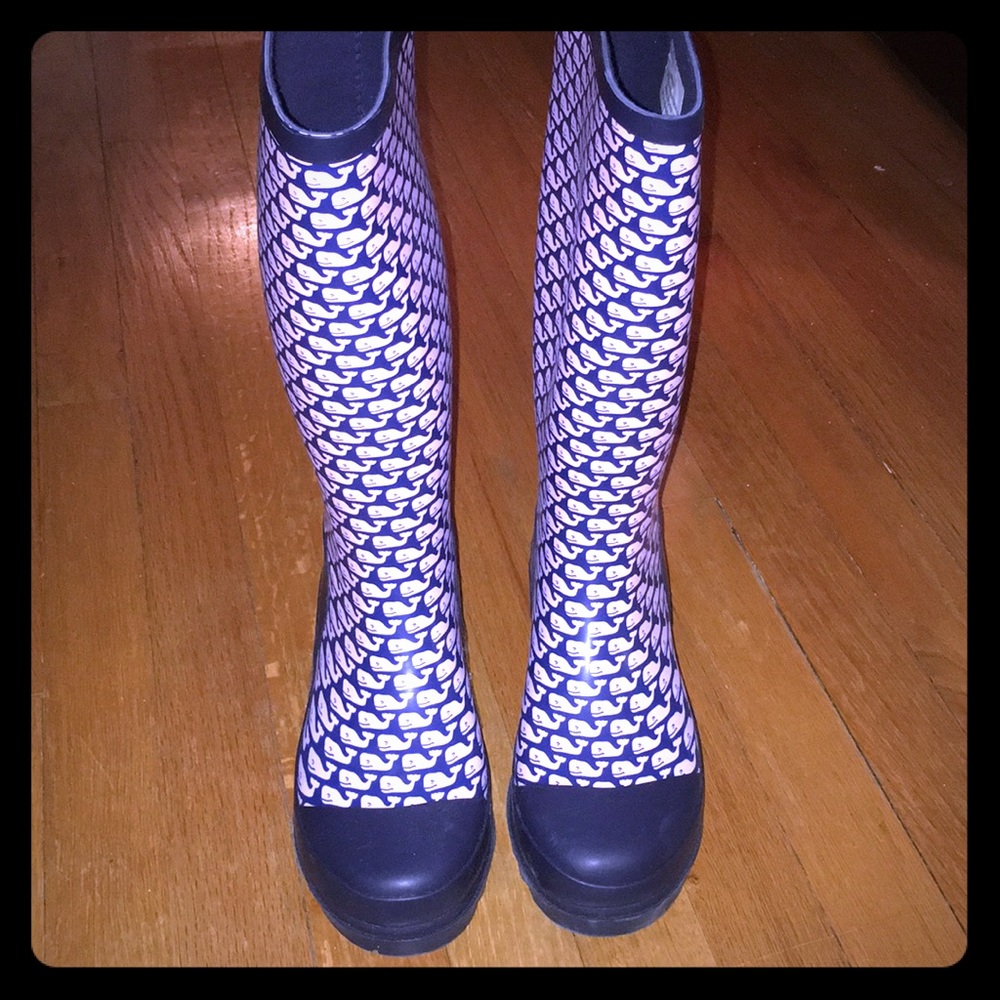 Brand new vineyard vines rain boots